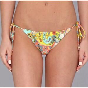 NWT Shoshanna Swimwear Side Tie Swim Bikini Bottoms  Sz P